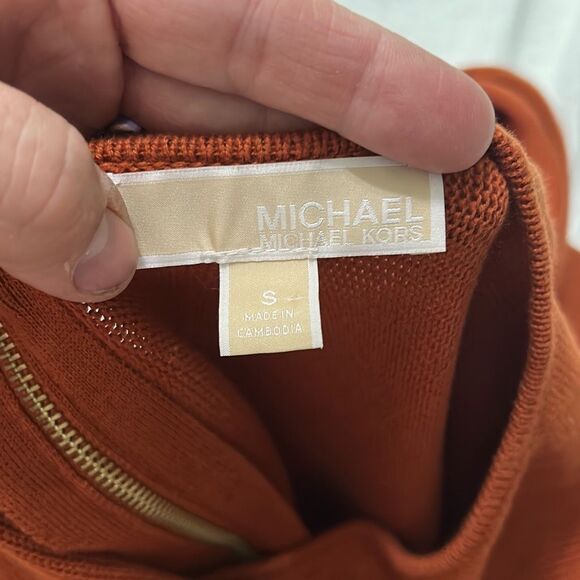 Michael by Michael Kors Long Sleeve Sweater. Burnt Orange. Size Small. - Picture 8 of 8